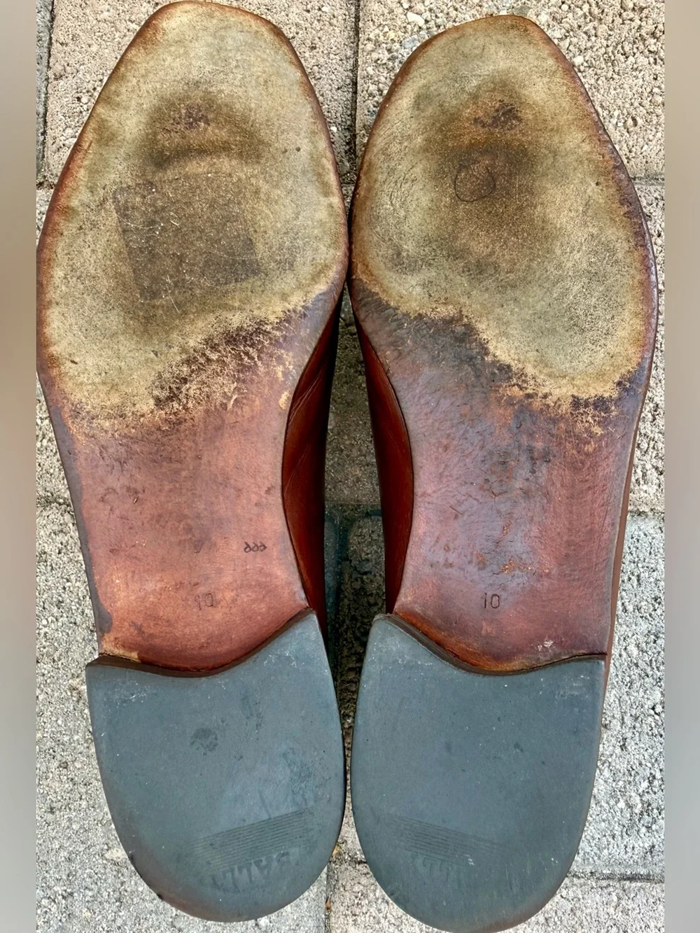 Vintage Bally Continentals Laurence Swiss Made Leather Loafers Mens 10 M
